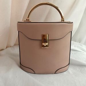 Retro Pink Handbag, Faux Leather